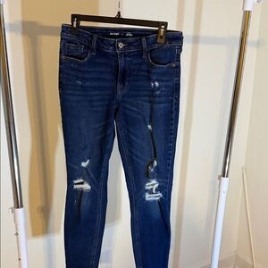 Old Navy Rockstar Skinny Jeans in Deep Blue (distressed)